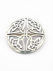 Celtic Shield Knot Silver Brooch
