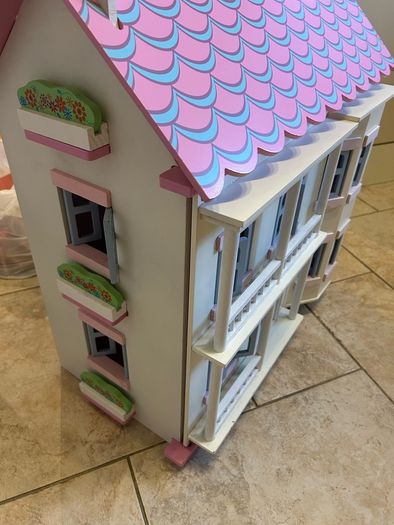 Fully Furnished Wooden Dolls House