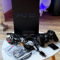 Sony PlayStation 2 Fat Console Bundle - Excellent Condition with Games & Controller