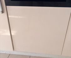 Semi integrated dishwasher