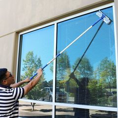 Long reach window cleaning set 160cm extendable pole