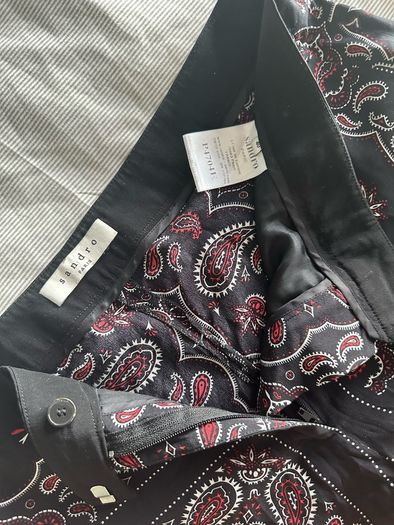 Sandro 100% silk palazzo trousers