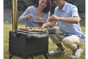 Cast Iron Outdoor Stove, Portable Wood Stove, Tent Stove, Camping Stove, Hot Tent Stove, Wood Stove, Tent Stove for Camping (Size: Small)