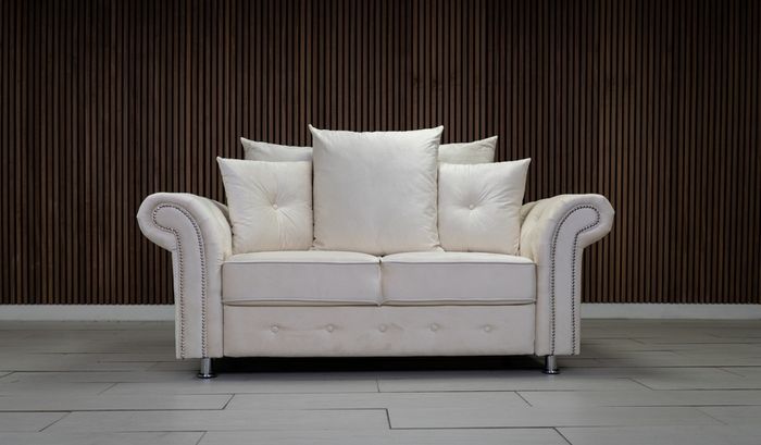 Olympia Cream Scatter Cushions Sofa Set