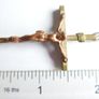 Antique  Crucifix Pendant and Chain Image 8