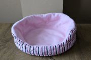 Guinea pig bed - pink stripes