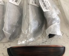 door knobs 3 knobs plus 5 handles bronze colour