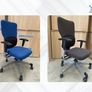 100 X Steelcase Black & Blue Office Chairs Image 2