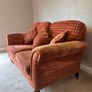 Love seat and wingback chair set Image 2