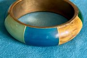 Vintage brass bone bracelet