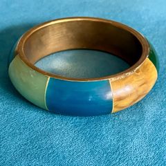 Vintage brass bone bracelet