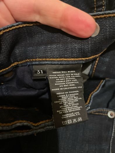 Ladies JBrand high waist dark denim jeans Size 31