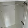 small IKEA wardrobe. Height.143cm X width 95 cm X depth 55cm. There's a tiny bit of expansion on the top at both sides. Image 5