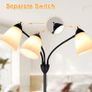 3-Light Floor Lamp, Modern LED Standing Floor Lights with E27 Bulbs Base, Adjustable Reading Light for Bedroom, Living Room, Library, Office, Matt Black (FREE POSTAGE) Image 5