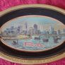 Chonkin Art Style Perth Australia Gold And Black Lustre 7.25 Inch Long Decorative Ceramic Oval Trinket Dish Image 2