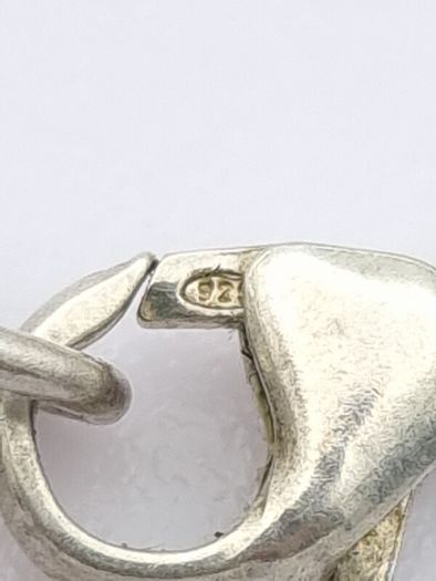 Vintage 925 Sterling Silver Double Link Charm Bracelet