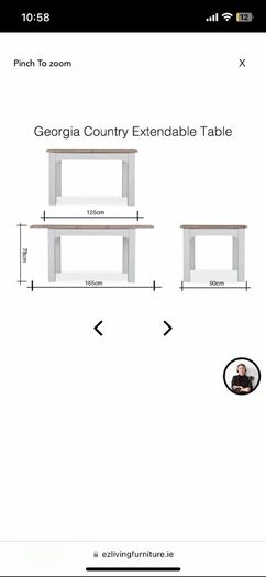 Ez living dining table and chairs