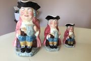 China  - Staffordshire Toby Jugs X 3