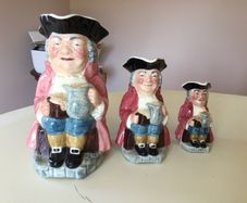 China  - Staffordshire Toby Jugs X 3