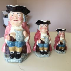 China  - Staffordshire Toby Jugs X 3