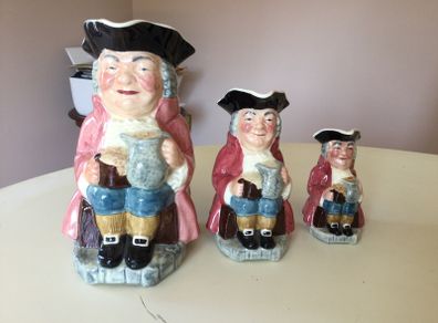China  - Staffordshire Toby Jugs X 3