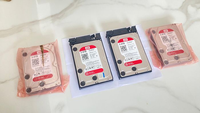 4 x 3TB WD Red NAS Drives - Working, High Hours (Priced Accordingly)