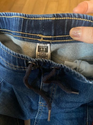 Blue denim kids jeans size 4-5 boy/girl