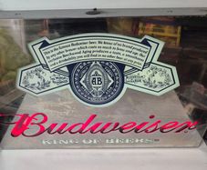 Vintage Budweiser "King of Beers" Genuine Glass Neon Bar Sign