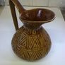Large Irish mid-century Kilrush Celtic Pottery jug Image 2