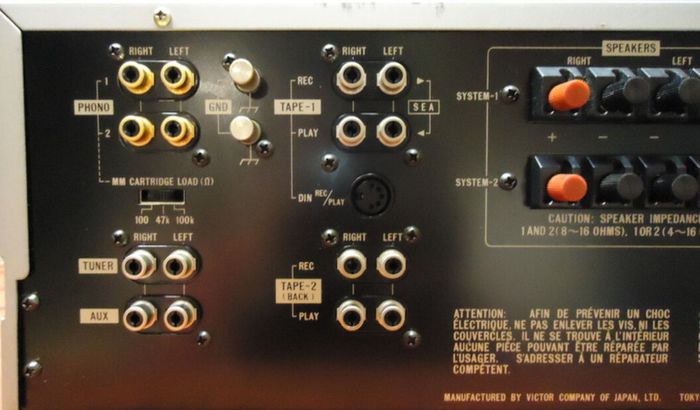 Jvc A-x9 Hi-end Power Amplifier New Capacitors Only One In Europe