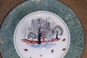 Gem Pottery Winter Scene 10"Plate
