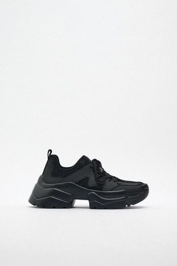 Zara Rhinestone Running Shoes