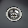 Handmade Kitchen Sink with Strainer Black Stainless Steel Image 2