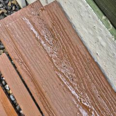 Composite decking planks