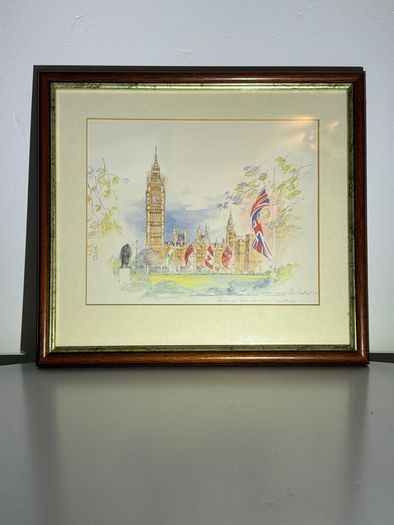 Complete Set of 4 Framed London Prints by Michael Starkey