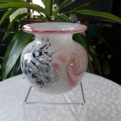Mdina Glass Vase, Approx 3 inches, Signed