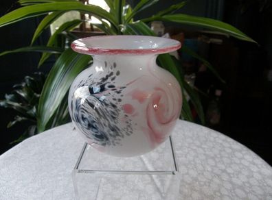 Mdina Glass Vase, Approx 3 inches, Signed