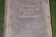 Rare 1861, Dublin: Hodges, Smith.  A Hand-Book of Ecclesiastical Law and Duty, for the Use of the Irish Clergy
