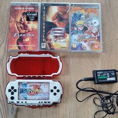 Psp Modded White 64gb Original Charger Original Battery