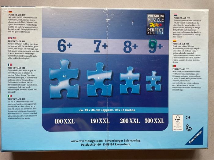 puzzle Ravensburger 200XXL 8y+ New sealed cute animals