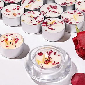 Set of Rose Scented Tea Lights