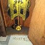 Lovely Ansonia New York Victorian Bracket clock ca 1880s. Original Enamel Dial and fine ornate black hands. 8 day gong striking Ansonia movement. Carved stepped base ornate case with gold tone brass bezel and pillars either side of the front. Good conditi Image 8
