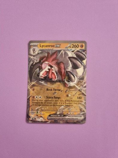 Lycanroc Ex (117/193) Pokemon Card from Paldea Evolved