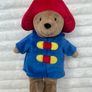 Rainbow Designs My First Paddington Bear approx. 9 Plush Lovey Blue Coat Red Hat 2015 Used Please see pictures Image 2
