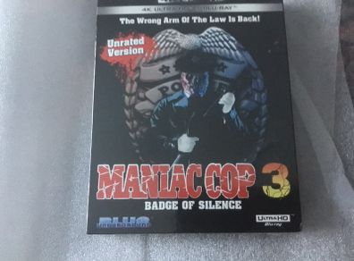 Maniac Cop 3 4K UHD + Blu-Ray + Slipcover America Import