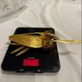 Cutlery/ Desert set sterling silver 800, gold plated Image 4
