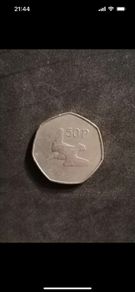 1970 Ireland 50P Piece, Eire, Bird