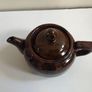 Lovely Vintage Small One Cup Brown Betty Style Teapot By Globe Pottery, Made in England Image 8