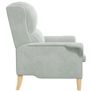 Armchair Light Grey Image 5