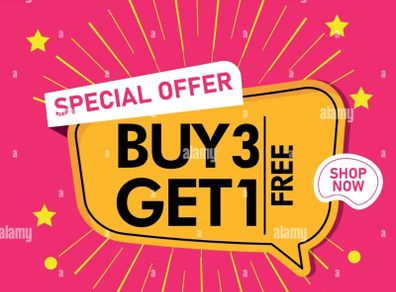 Buy Any 3 & Get 1 Free